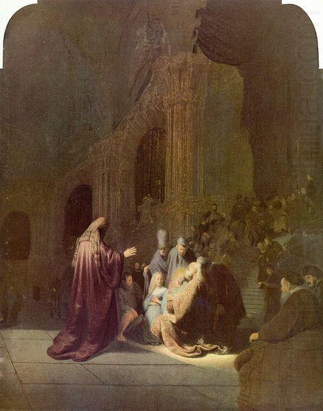 Simeon in the temple, Rembrandt Peale